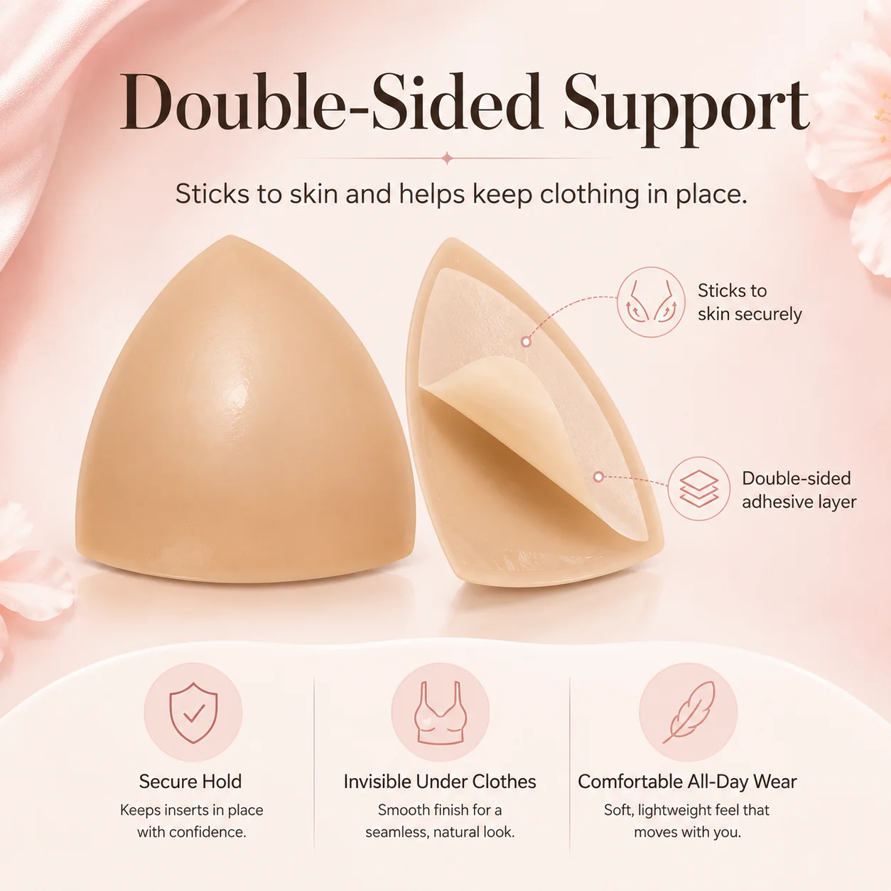 ๐งฉLast Day 50% OFF๐งฉ-- Invisible Lift - Patented Sticky Fashion Bra Inserts Prevents Nipple Slips No Sewing Required Low Cut Tops Womenswear - Image 5